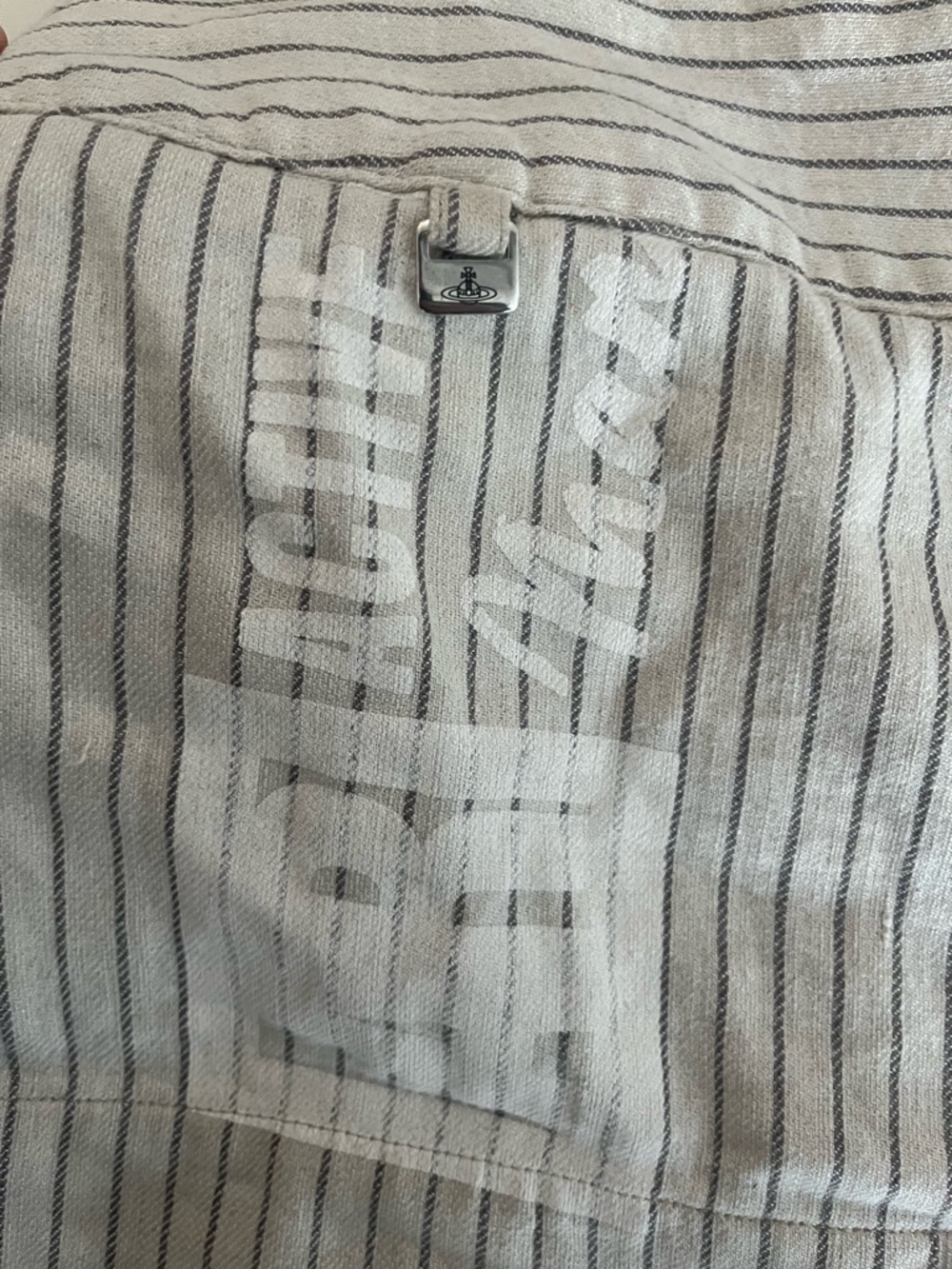 Vivienne Westwood Beige Striped Mini Skirt - Picture 3 of 5